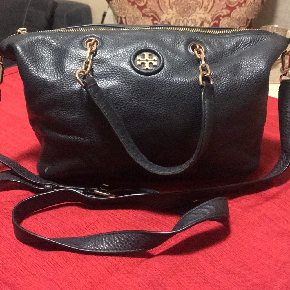 Tory Burch original black leather bag